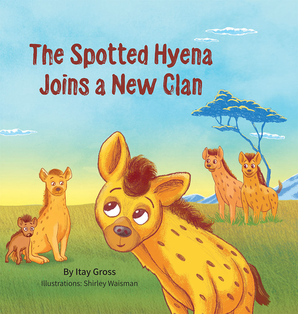 Cover for the English version of the book: The Spotted Hyena Joins a New Clan
